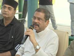 Union Minister Dharmendra Pradhan visits MP state shooting academy in Bhopal