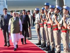 
      
      PM Modi begins Europe tour: Macron talks and G7 in focus
      
      