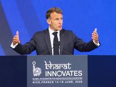
      
      Macron hails new era of Indo-French innovation, human ties
      
      
