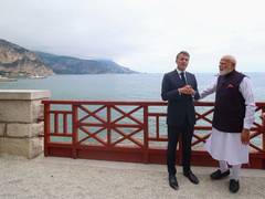 
      
      India, France unveil 13 outcomes during PM Modi's France visit
      
      