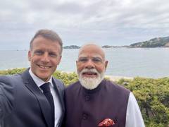 
      
      Picture perfect in Nice: Macron's selfie with PM Modi goes viral
      
      