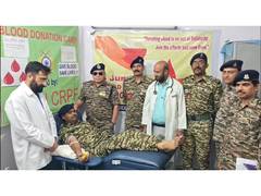 
      
      CRPF holds blood donation drive in Ramban
      
      