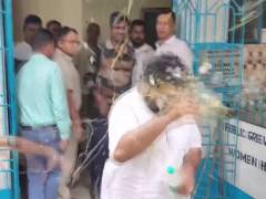 
      
      Trinamool youth leader Soumitra Banerjee attacked with eggs 
      
      