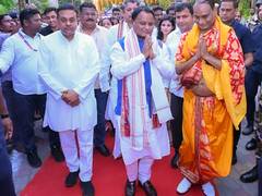 
      
      Odisha CM Mohan Charan Majhi receives grand welcome in Puri
      
      