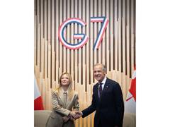 
      
      G7: Italy, Canada hold bilateral talks on M-346 jet trainer deal
      
      