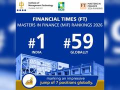
      
      IMT Ghaziabad Ranked No. 1 in India and No. 59 Globally
      
      