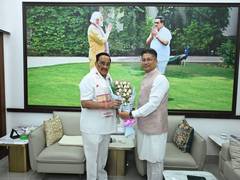 
      
      Pijush Hazarika meets Union Ministers CR Patil in New Delhi
      
      