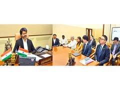 
      
      Hyundai delegation calls on CM Vijay, discuss shipbuilding hub
      
      