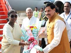 
      
      President Droupadi Murmu arrives in Madhya Pradesh; CM Yadav says visit matter of pride for state
      
      
