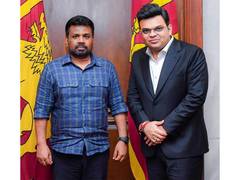 
      
      Jay Shah meets Sri Lanka president Dissanayake
      
      