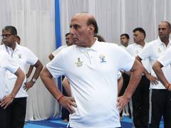 
      
      Rajnath Singh takes part in Yoga Day celebrations in Shillong
      
      