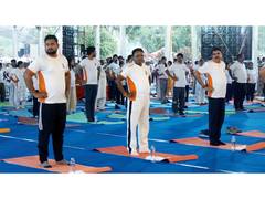 
      
      CM Majhi leads 12th International Yoga Day celebrations
      
      