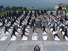 
      
      Assam Rifles celebrates 12th International Day of Yoga
      
      