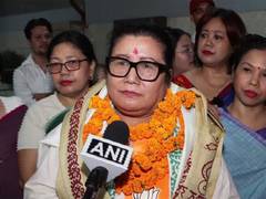 
      
      Manipur BJP Chief Sharda Devi in Delhi after winning Rajya Sabha
      
      