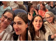 
      
      Sara enjoys theatre night Amrita Singh and Sharmila Tagore
      
      