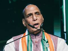 
      
      Rajnath Singh leaves for Lucknow
      
      