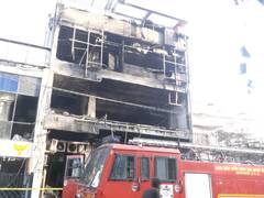 
      
      Lucknow fire rescue: SDRF cut 2 large holes to gain entry
      
      