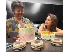 
      
      Trisha posts candid pic with Vijay from his bday celebrations 
      
      