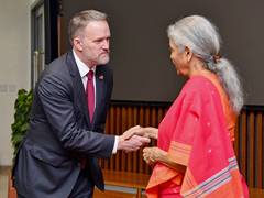 
      
      Sitharaman, USTR Greer hold discussions in Delhi 
      
      