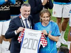 
      
      Luka Modric becomes 4th player to reach 200 international caps
      
      
