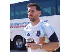 
      
      Argentine legend Lionel Messi plays down 2030 World Cup talk
      
      