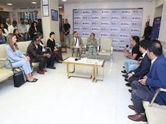 
      
      HM Queen Máxima of the Netherlands Visits SalarySe & HCG
      
      