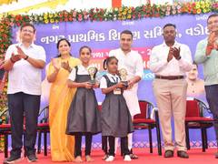 
      
      Gujarat Dy CM welcomes 373 newly enrolled children
      
      