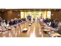 
      
      Nitin Nabin interacts with EU member countries 
      
      