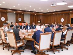 
      
      Nitin Nabin hosts Mission Heads from 23 EU countries 
      
      