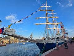 
      
      Indian Navy's ship INS Sudarshini arrives in US' Baltimore
      
      