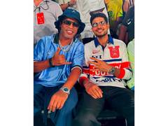 
      
      Indian skipper Shubman Gill meets Brazil football icon Ronaldinho
      
      