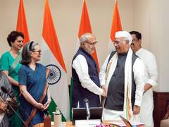
      
      Mallikarjun Kharge takes oath as Rajya Sabha member
      
      