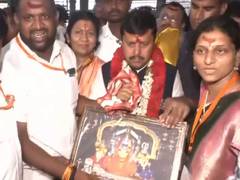 
      
      BJP chief Nitin Nabin offers prayers at Bhadrakali Temple
      
      