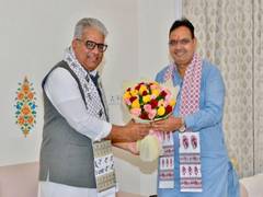 
      
      Bhajanlal Sharma extends birthday wishes to Bhupendra Yadav
      
      