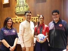 
      
      CM Sawant congratulates young footballer Keren D’Souza
      
      