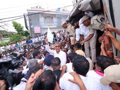 
      
      Telangana: BRS leaders taken into preventive custody
      
      
