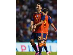 
      
      Oyarzabal becomes 1st Spanish player to score twice or more...
      
      