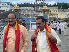 
      
      Telugu actor-producer Bandla Ganesh, MLA Kamineni Srinivas...
      
      