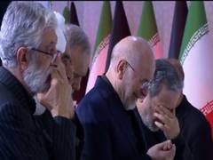
      
      Ghalibaf, Araghchi break down in tears during farewell to Leader
      
      