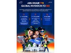 
      
      Global team invitation-to-bid opens on 3 July as Abu Dhabi T10 
      
      