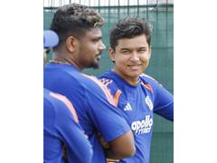
      
      Vaibhav Sooryavanshi makes historic T20I debut
      
      