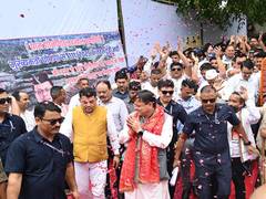 
      
      Dhami lays foundation for flood protection projects
      
      