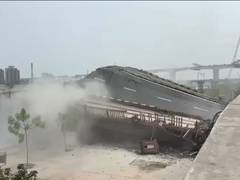 
      
      Five spans of Subhash Bridge demolished
      
      