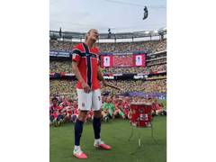 
      
      Norway post dressing room celebrations after historic Brazil win
      
      