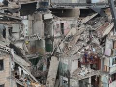 
      
      Zelenskyy says Russian strikes killed atleast 14
      
      