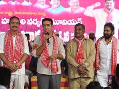 
      
      Telangana: KTR alleges Congress government targeting farmers,...
      
      