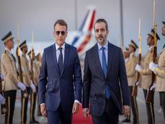 
      
      Macron arrives in Damascus on his first official visit
      
      