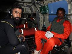 
      
      Indian Navy successfully evacuates stranded fisherman
      
      