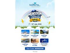 
      
      EaseMyTrip announces 'Monsoon Travel Sale'
      
      
