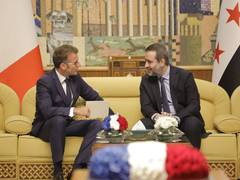 
      
      Macron presses forward with visit amidst Damascus bombings
      
      